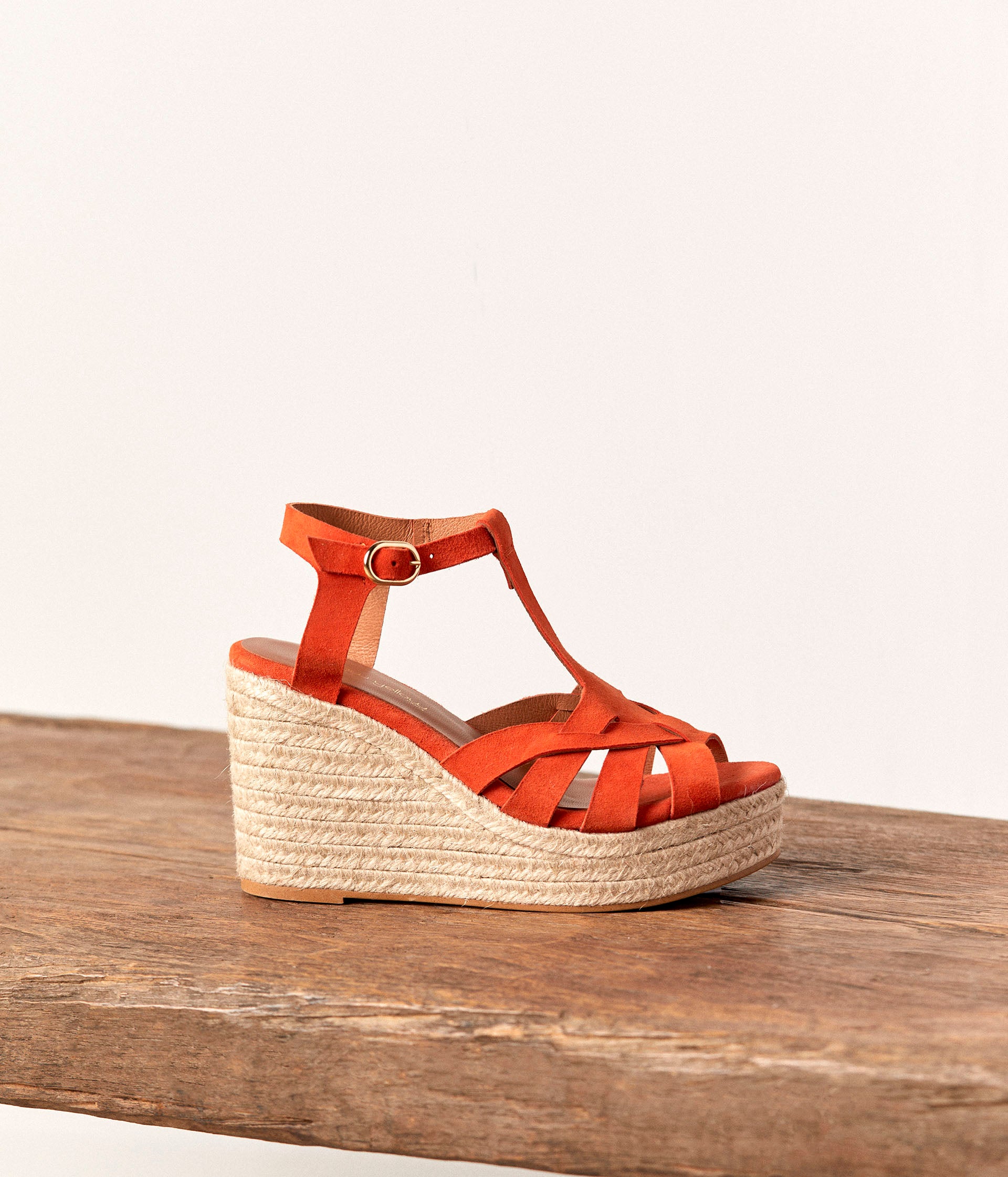 Sandales orange Kelia