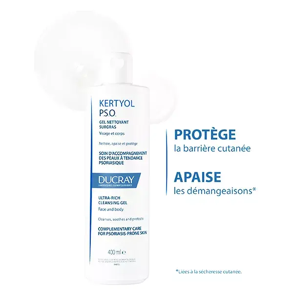 Gel de Limpeza Ultranutritivo Ducray Kertyol PSO 400ml