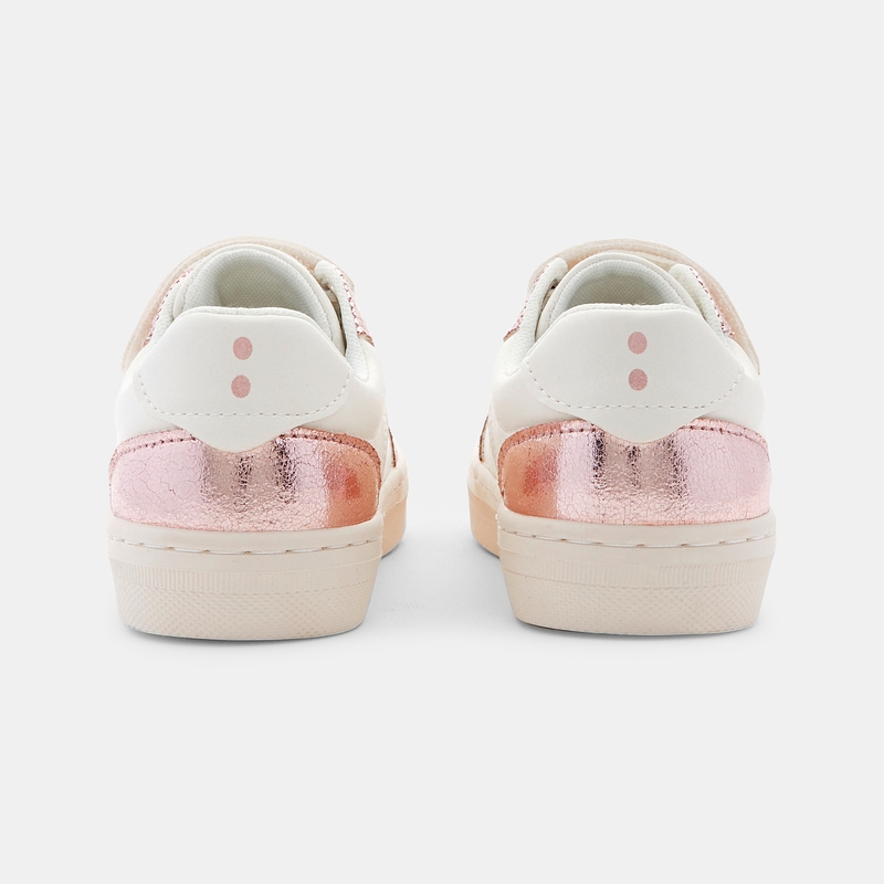 Baskets street brillantes roses fille