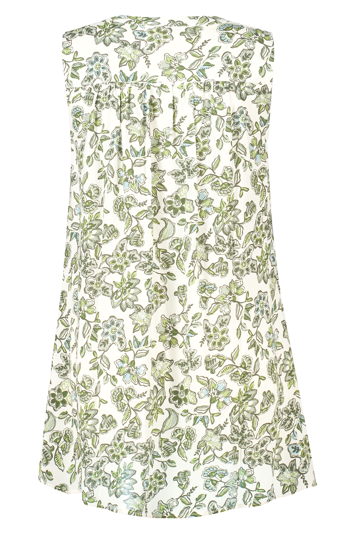 Top met V-hals en print Multi Green