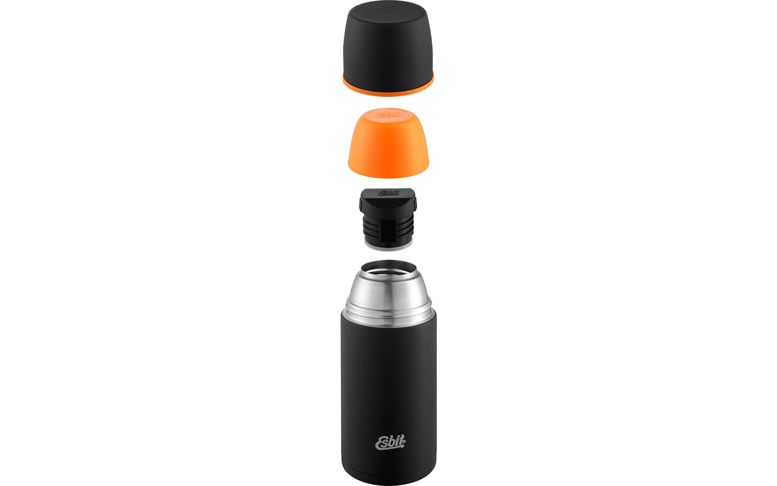 Esbit Edelstahl Isolierflasche schwarz 500 ml