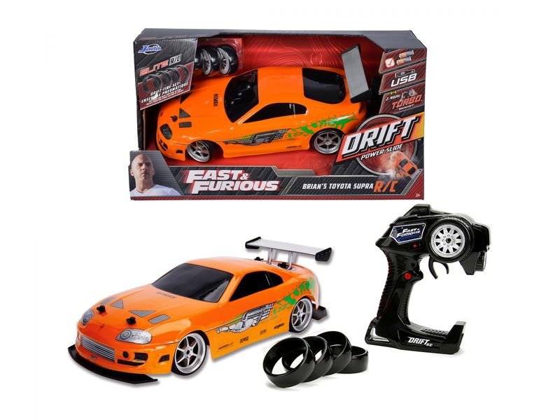 Jada Toys Toyota Supra MK4 Fast & Furious RTR, 1:10 Ferngesteuertes Auto aus Fast & Furious «Brian's 1995 Toyota Supra»