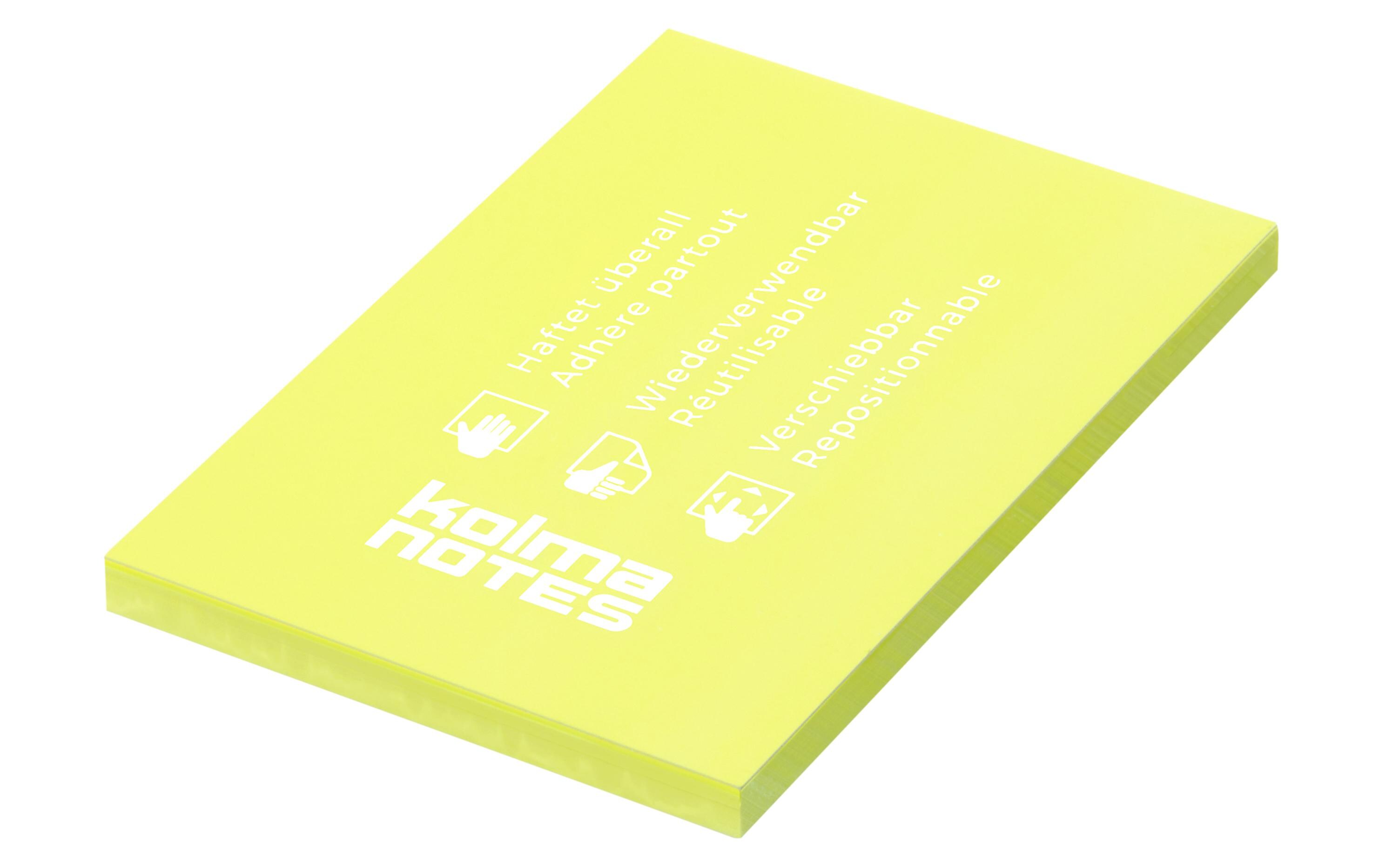 Notizzettel NOTES A7 Gelb, 100 BlattMerkzettel