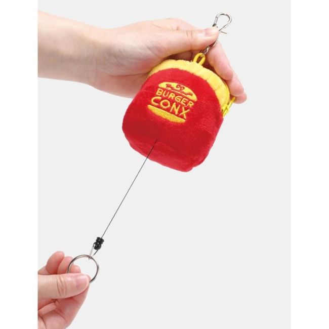Skater - BURGER CONX Pluche Portemonnee + Sleutelhanger (Chips)