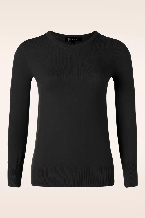 Mak Sweater Kelly trui in zwart