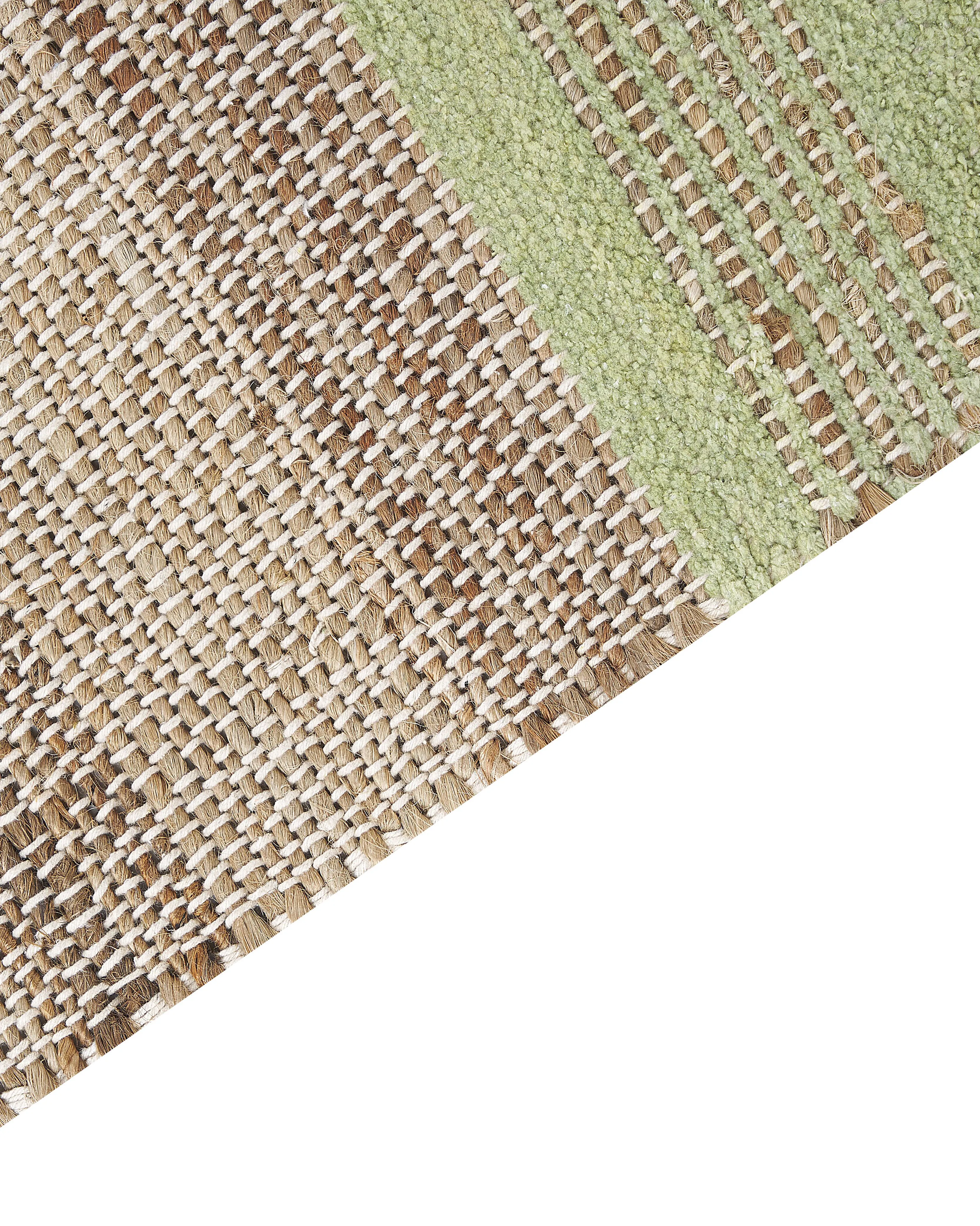 Vloerkleed TALPUR Lichtgroen 160 x 230 cm Jute