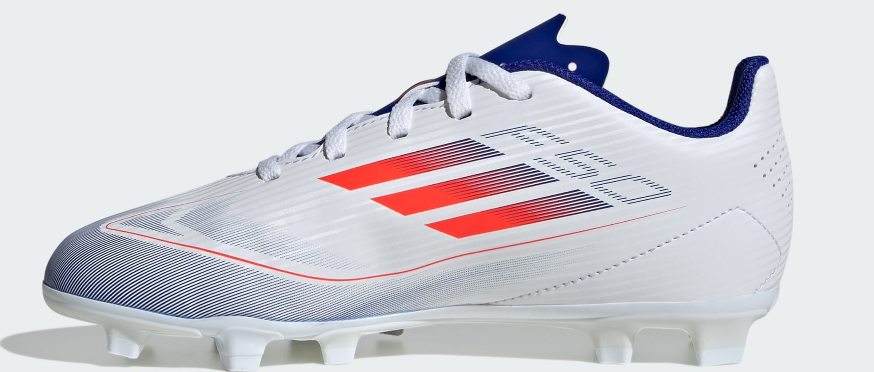 F50 Club FxG Junior Cloud White/Solar Red/Lucid Blue