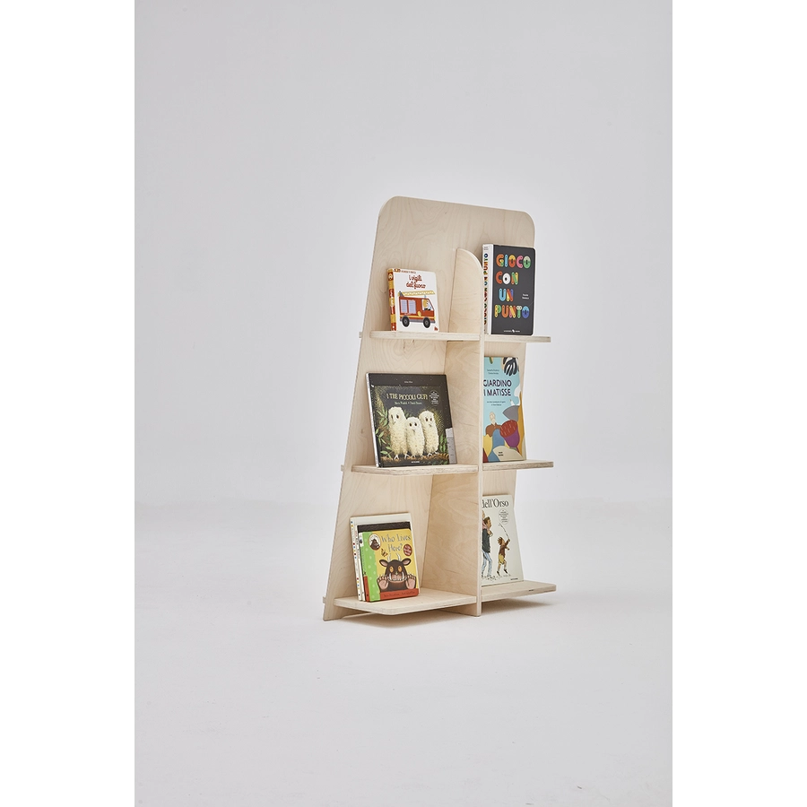 Bianconiglio Kids® BUK 100 Bücherregal Montessori natur unlackiert