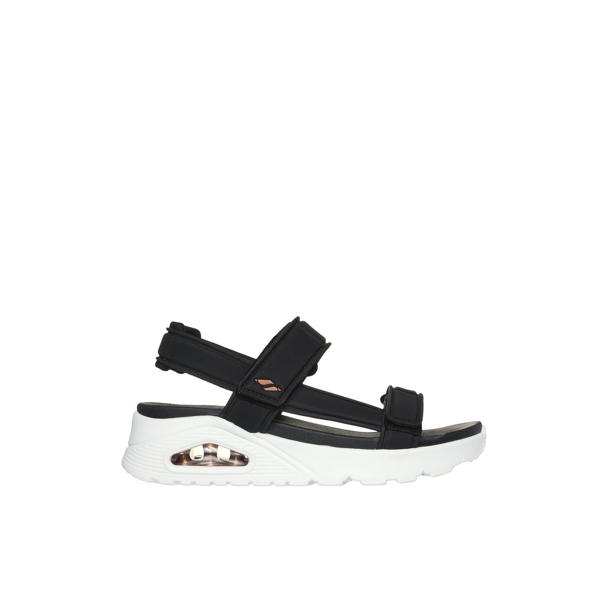 2X les points-Uno-Talon plat - Noir/Blanc