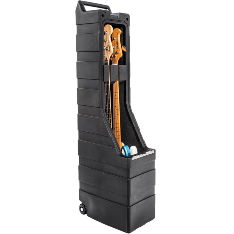 ENKI AMG-2 Electric Bass Guitar Case reiskoffer voor twee elektrische basgitaren