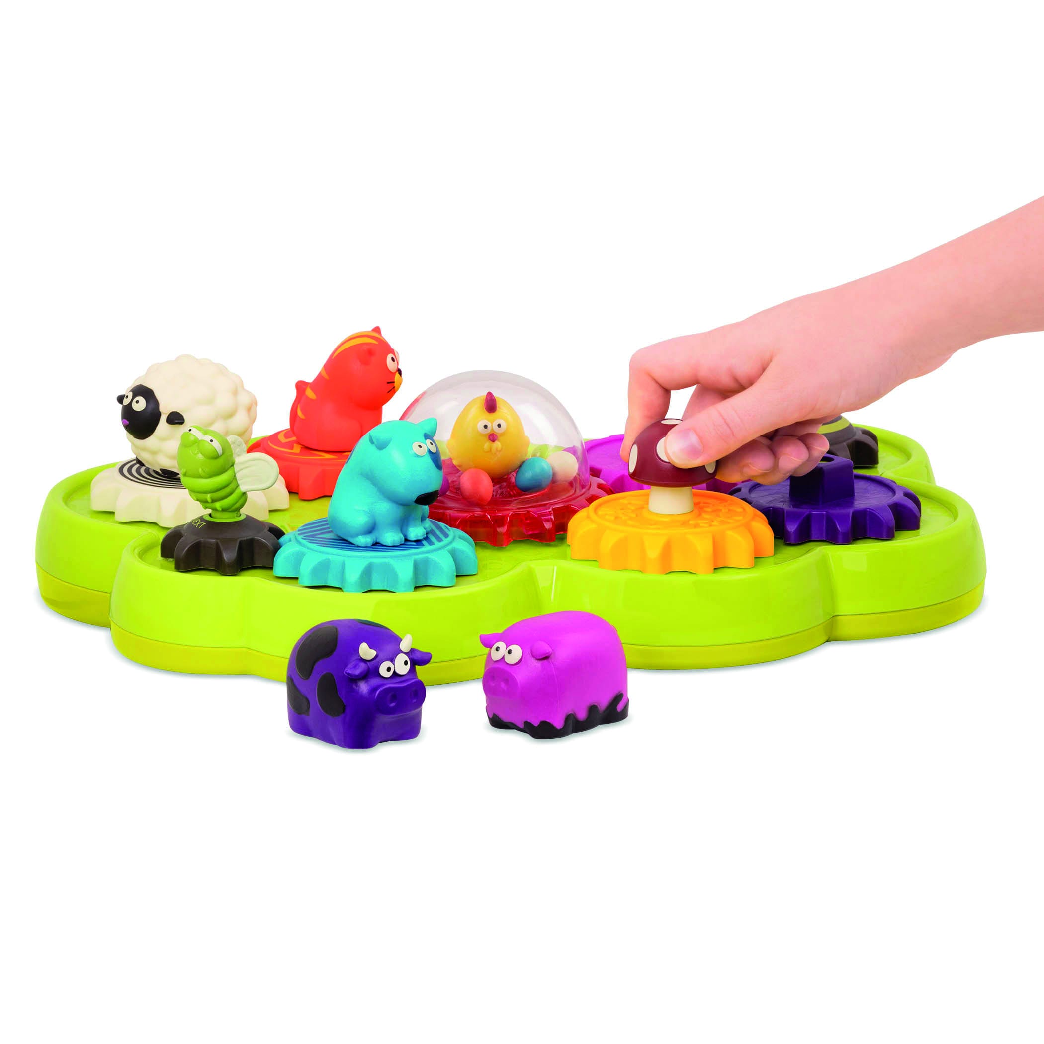 B.TOYS B. Musikspielzeug Tier-Zahnräder