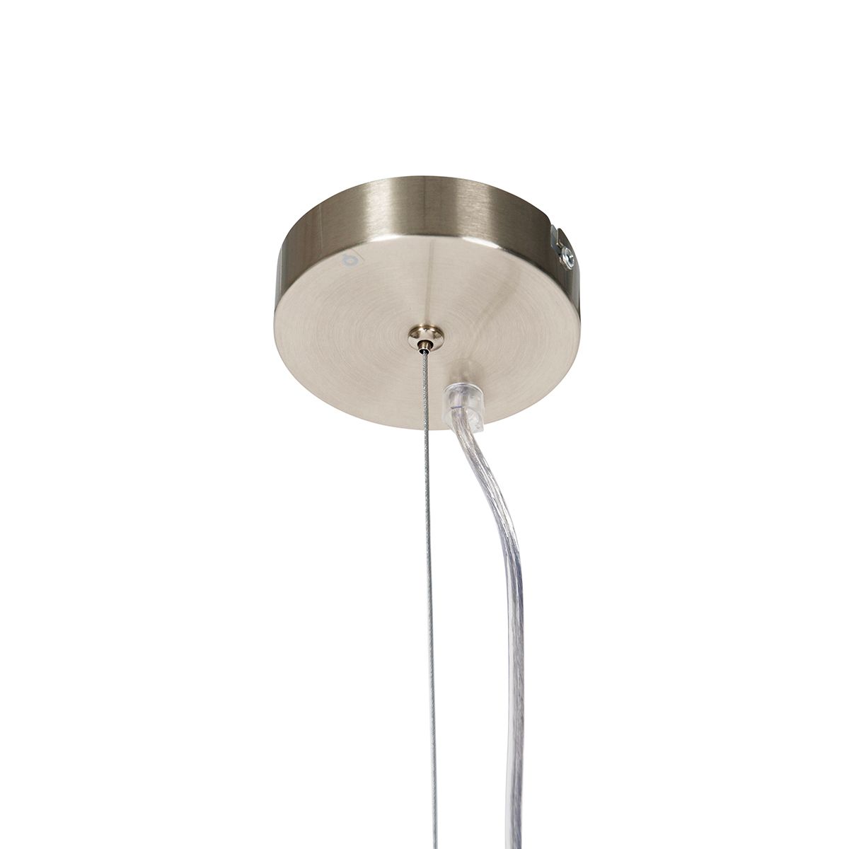 Moderne hanglamp staal zonder kap - Cappo