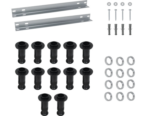SCHULTE ExpressPlus hoekdouchebakvoeten voor DWM-Tec, 12 stuks, EP5649