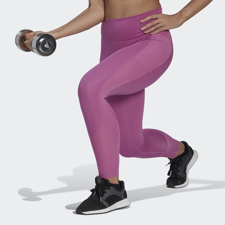 adidas Leggings Optime Shine - Rose Femme