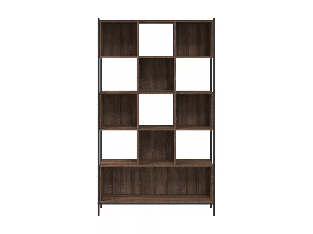 Bibliothèque chêne marron 102x28x172 cm bois d'ingénierie