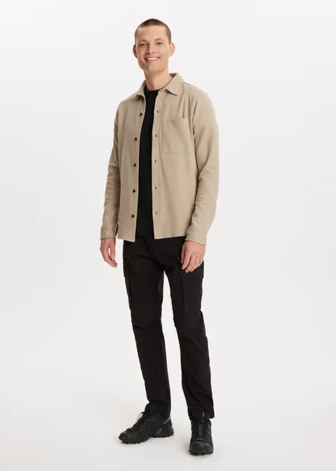Overshirt met textuur zand (ZND.L)