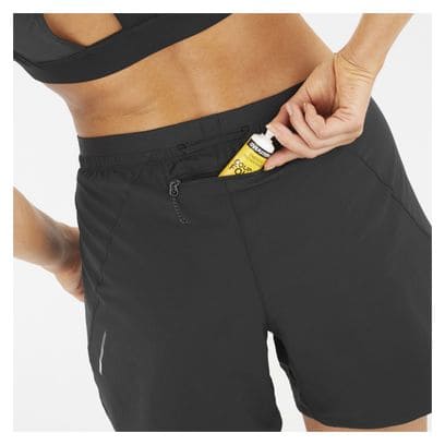 Short Femme Salomon Cross Run 5in Noir