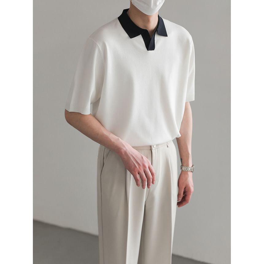 Capbrew - Poloshirt met korte mouwen en contrasterende afwerking