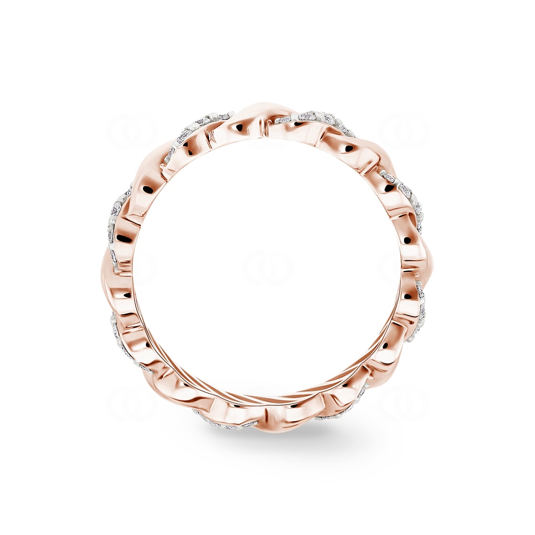 0.31 Karat Diamantring 750/18 K Roségold