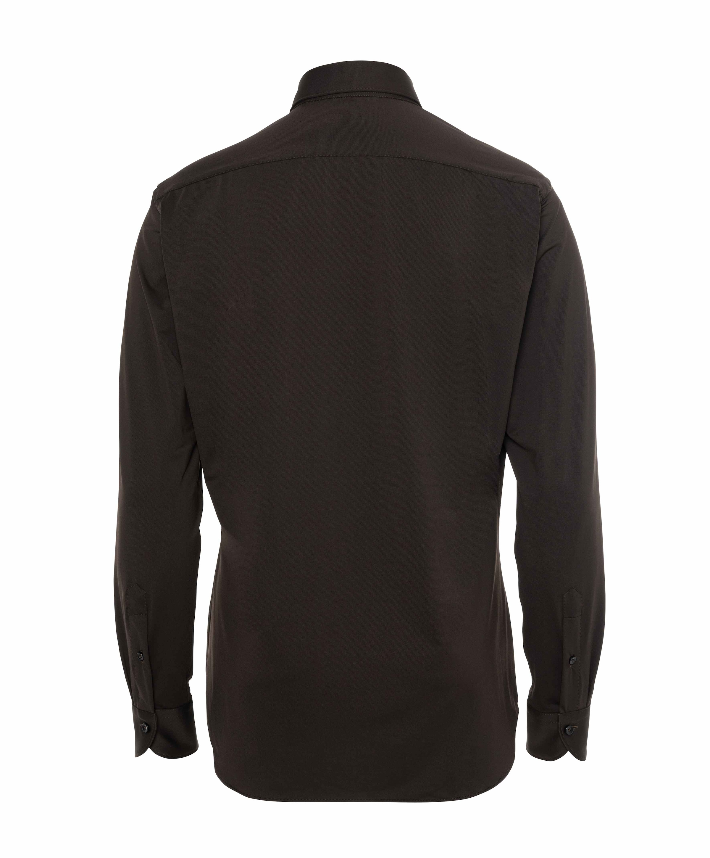 Xacus Heren overhemd lange mouw bruin