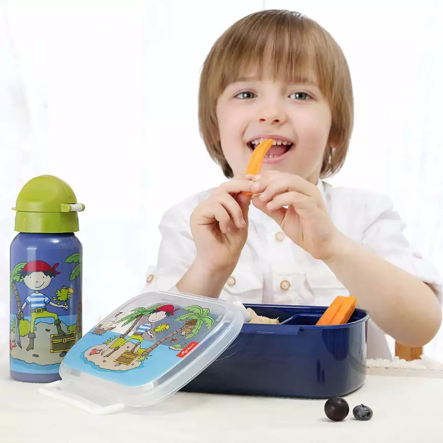 Sigikid Brotdose + Trinkflasche 2er Set dunkelblau