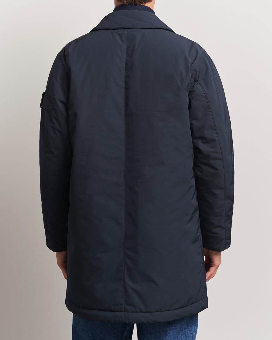 Stone Island Micro Twill Primaloft Padded Coat Navy
