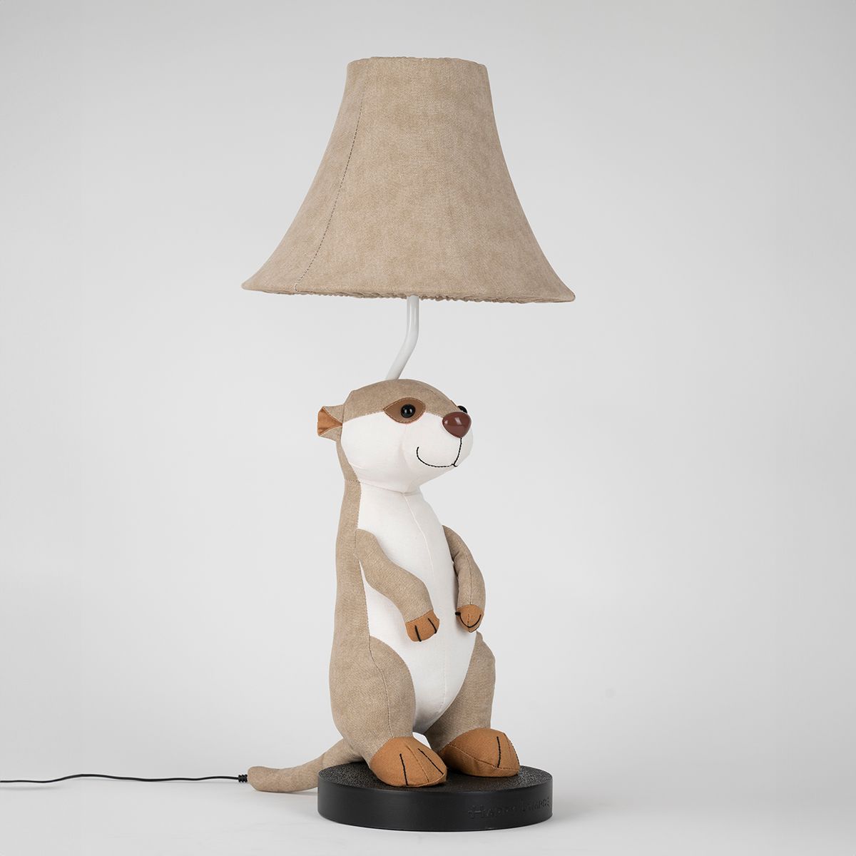 Kinder tafellamp stokstaartje beige - Eddie