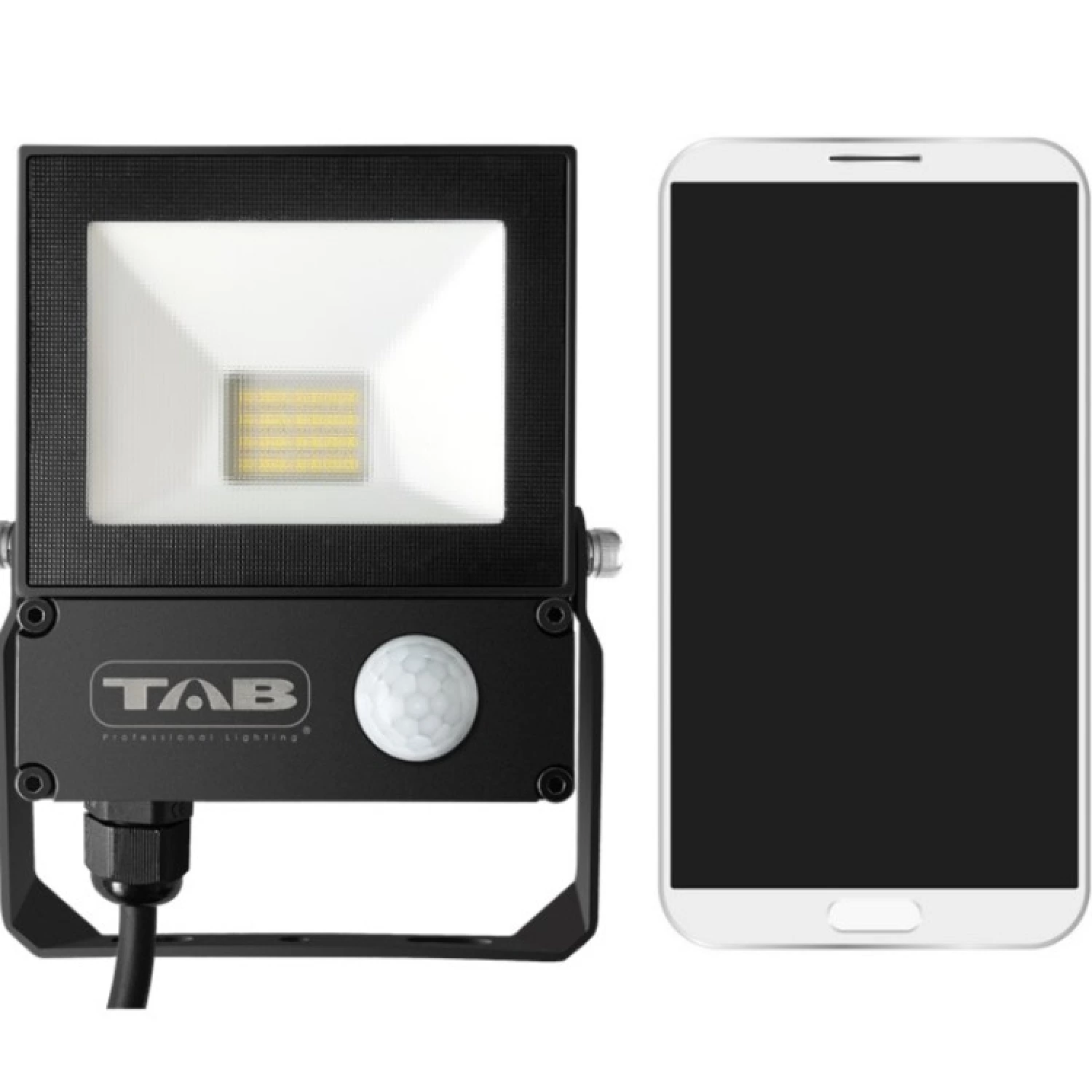 TAB Professional Lighting TAB45010S Ledstraler met bewegingssensor - 10W - 1000Lm - 230V