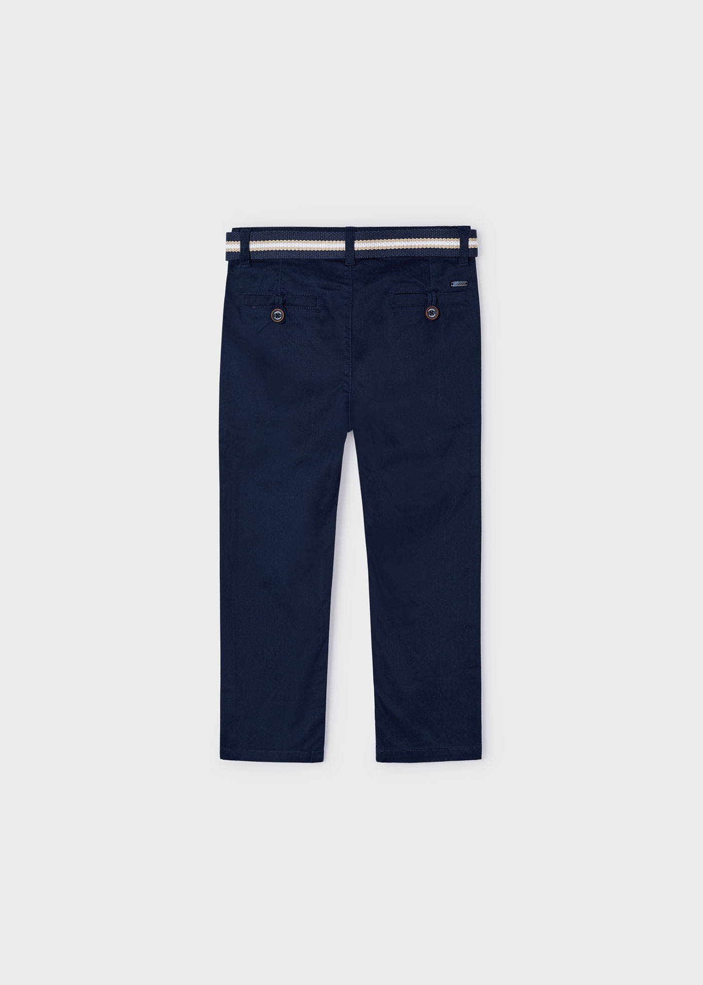 Calça chino piqué azul marinho infantil da Better Cotton