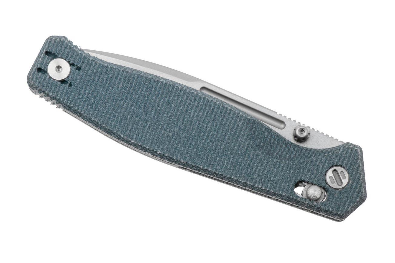 Real Steel Huginn Compact 7653DS, Stonewashed VG-10, Denim Micarta zakmes, Ivan Braginets design