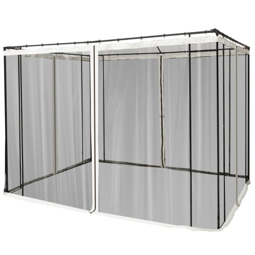 Painéis laterais pretos para tenda de jardim