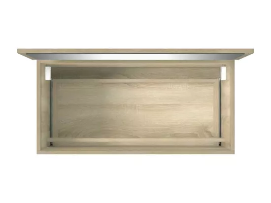 Meuble de salle de bain avec miroir chêne sonoma 80x38,5x45 cm