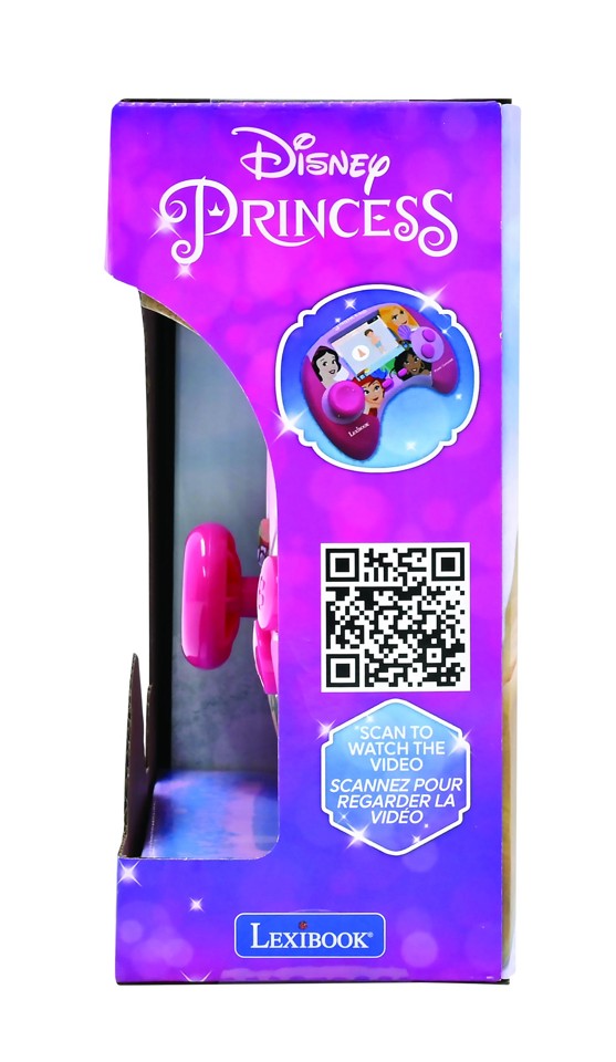Lexibook - Disney Princess Educational håndholdt tosproget konsol med LCD-skærm
