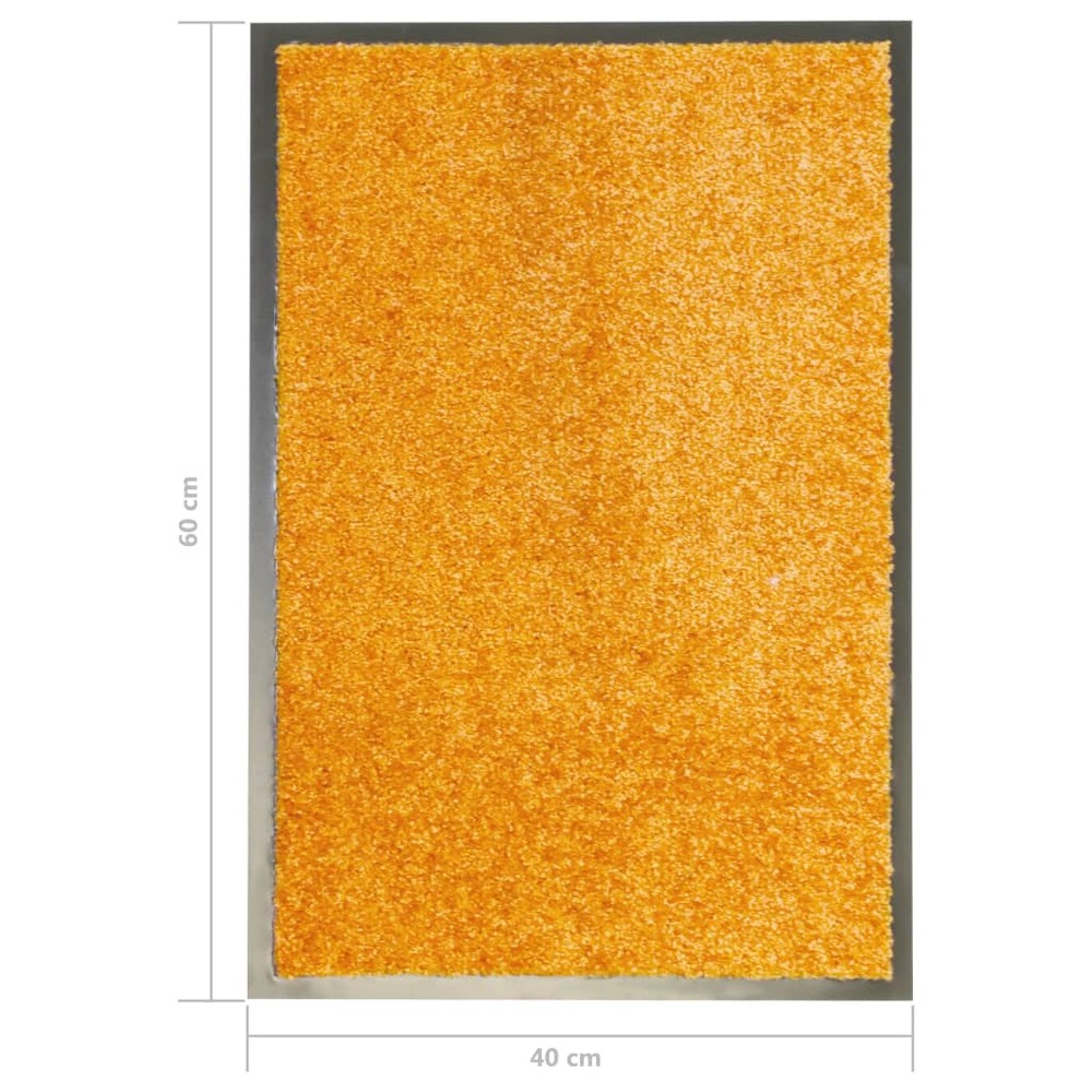 Paillasson lavable orange 40x60 cm
