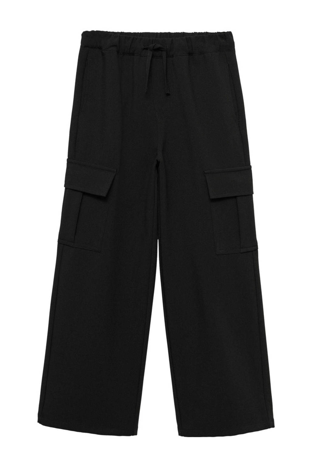 Mango Kids cargobroek zwart