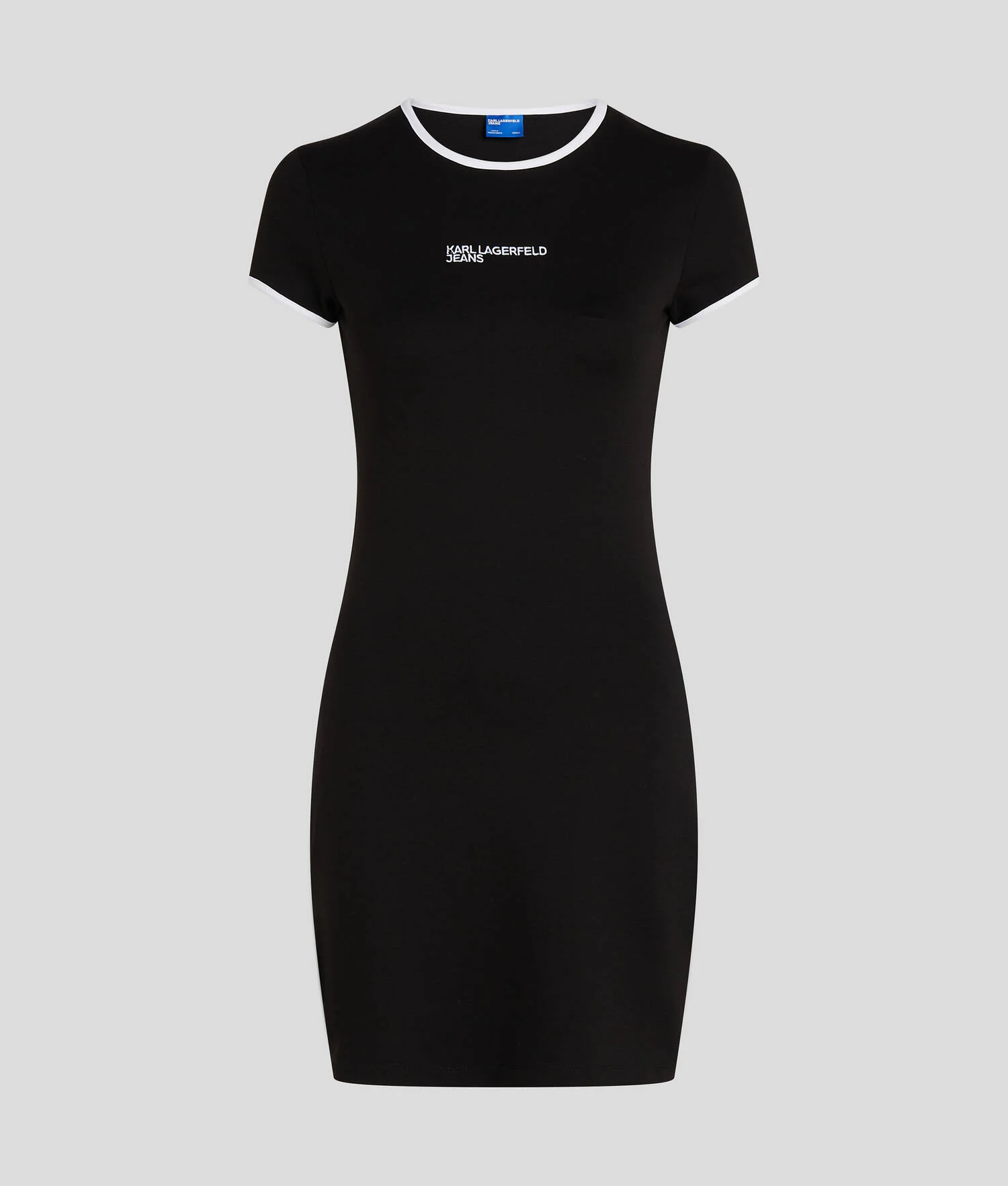 ROBE T-SHIRT AJUSTÉE AVEC LOGO KLJ - Noir
