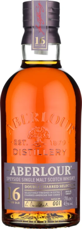 ABERLOUR 16 YEARS DOUBLE CHARRED SELECTION 70CL