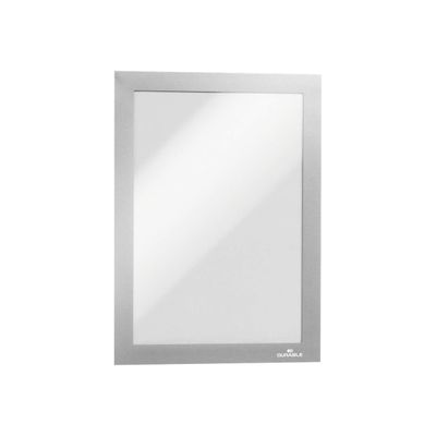 Durable Duraframe - Cadre d'affichage adhésif repositionnable - A5 - argent