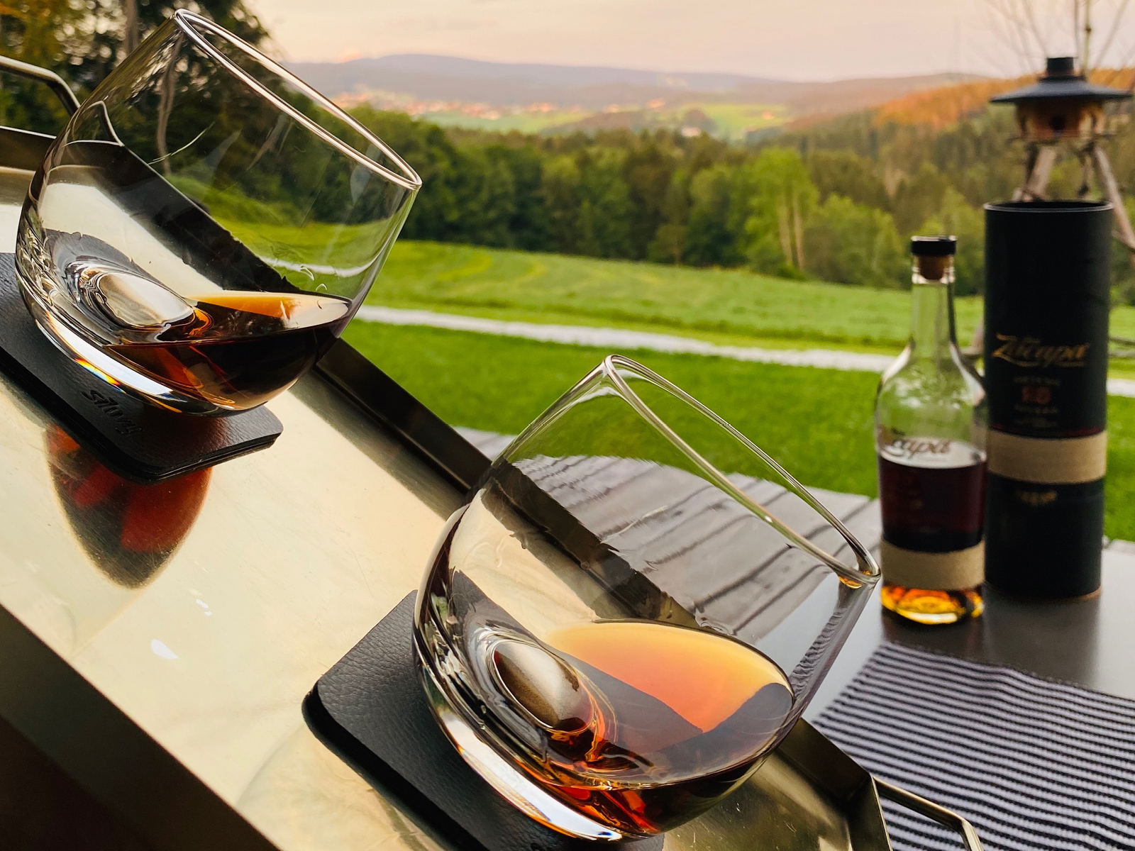 Silwy 2-delige set magnetische kristallen whisky glazen