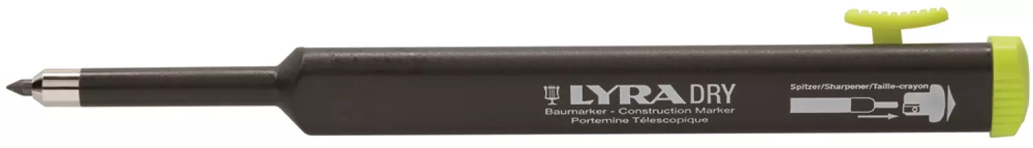 Lyra 4494102 Dry Markeerpotlood - 160mm - Grafiet (1st.)