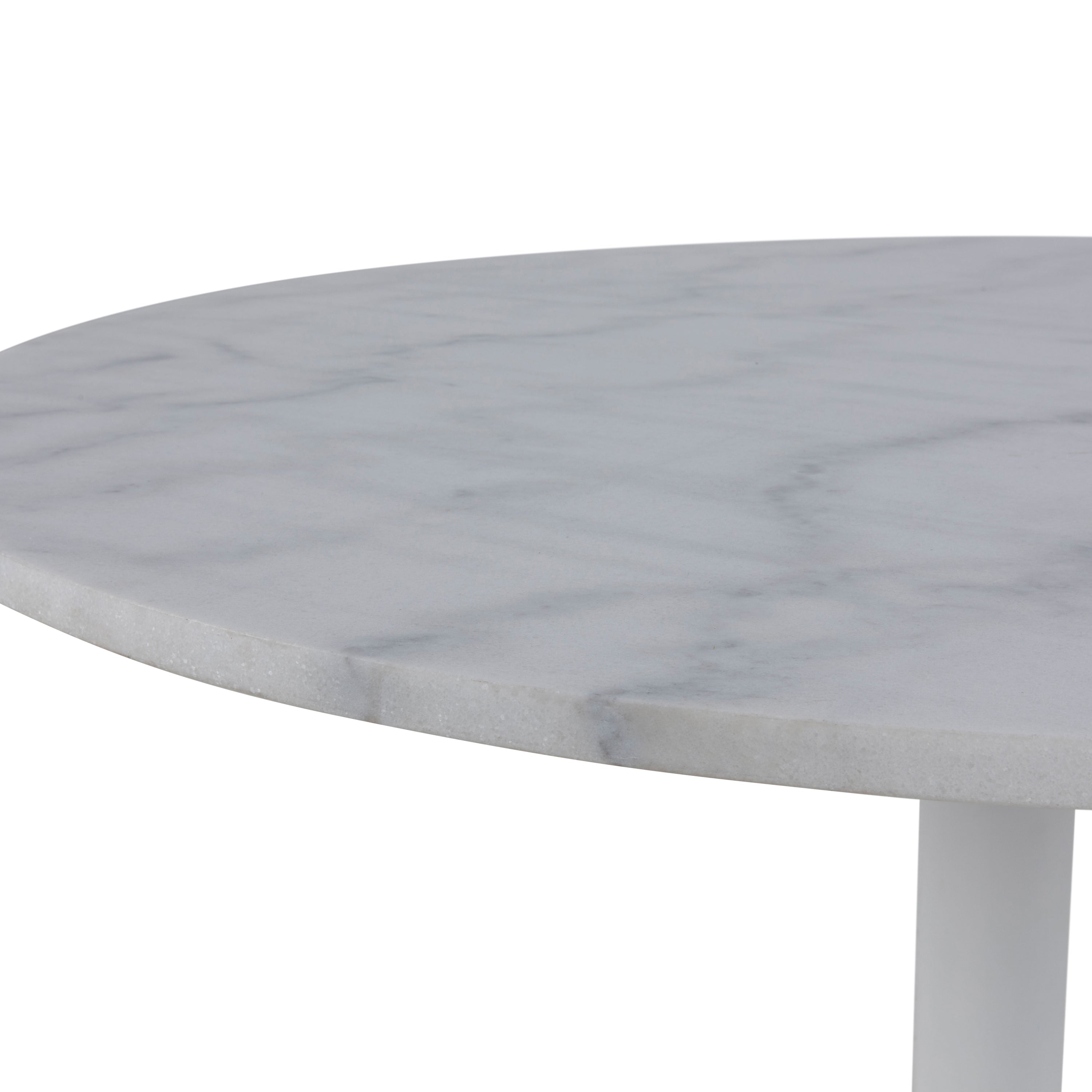 by fonQ Marble Eettafel Marmer - Ã 110 cm - Wit