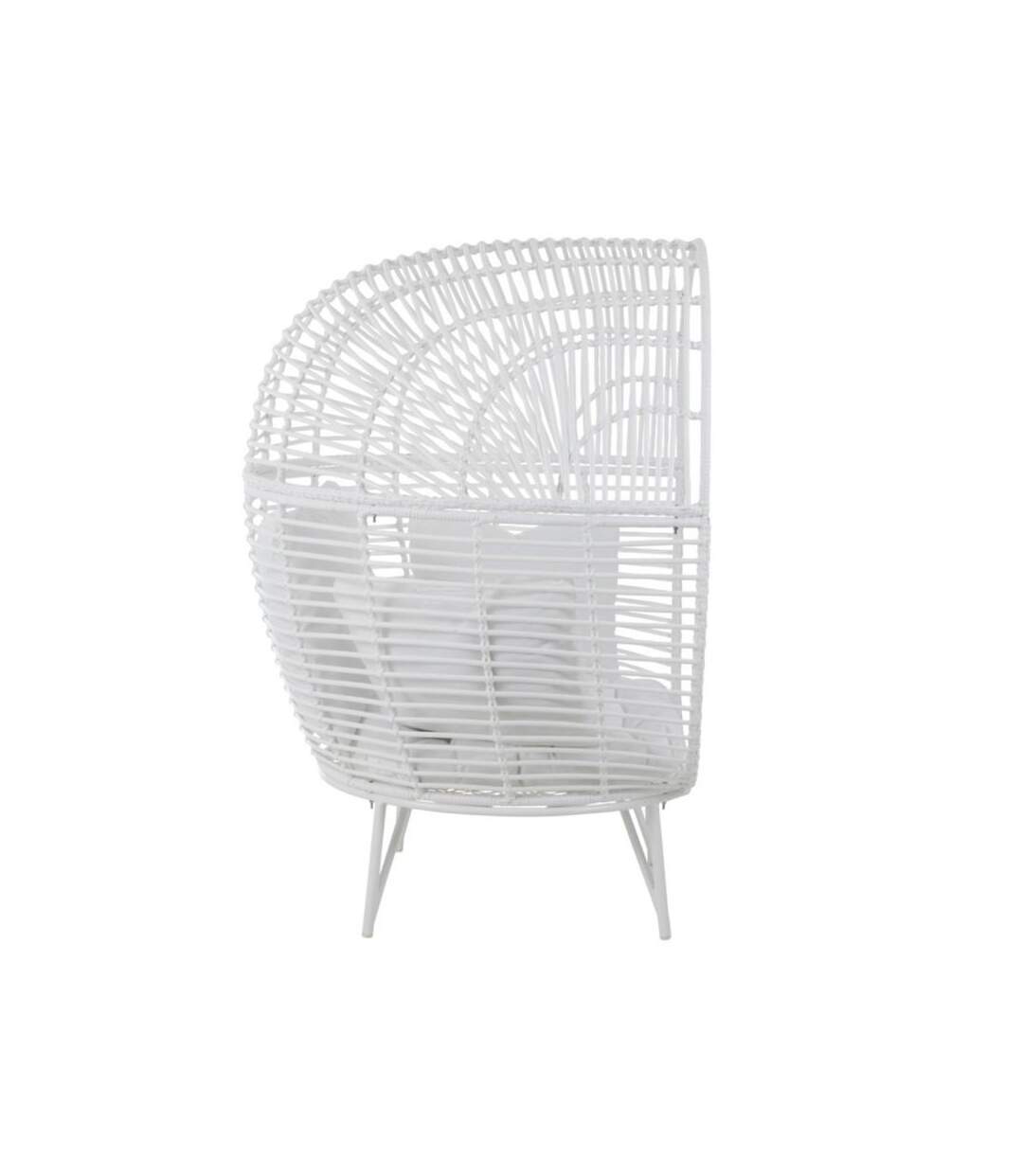 Paris Prix - Fauteuil Design Ovale aciera 151cm Blanc