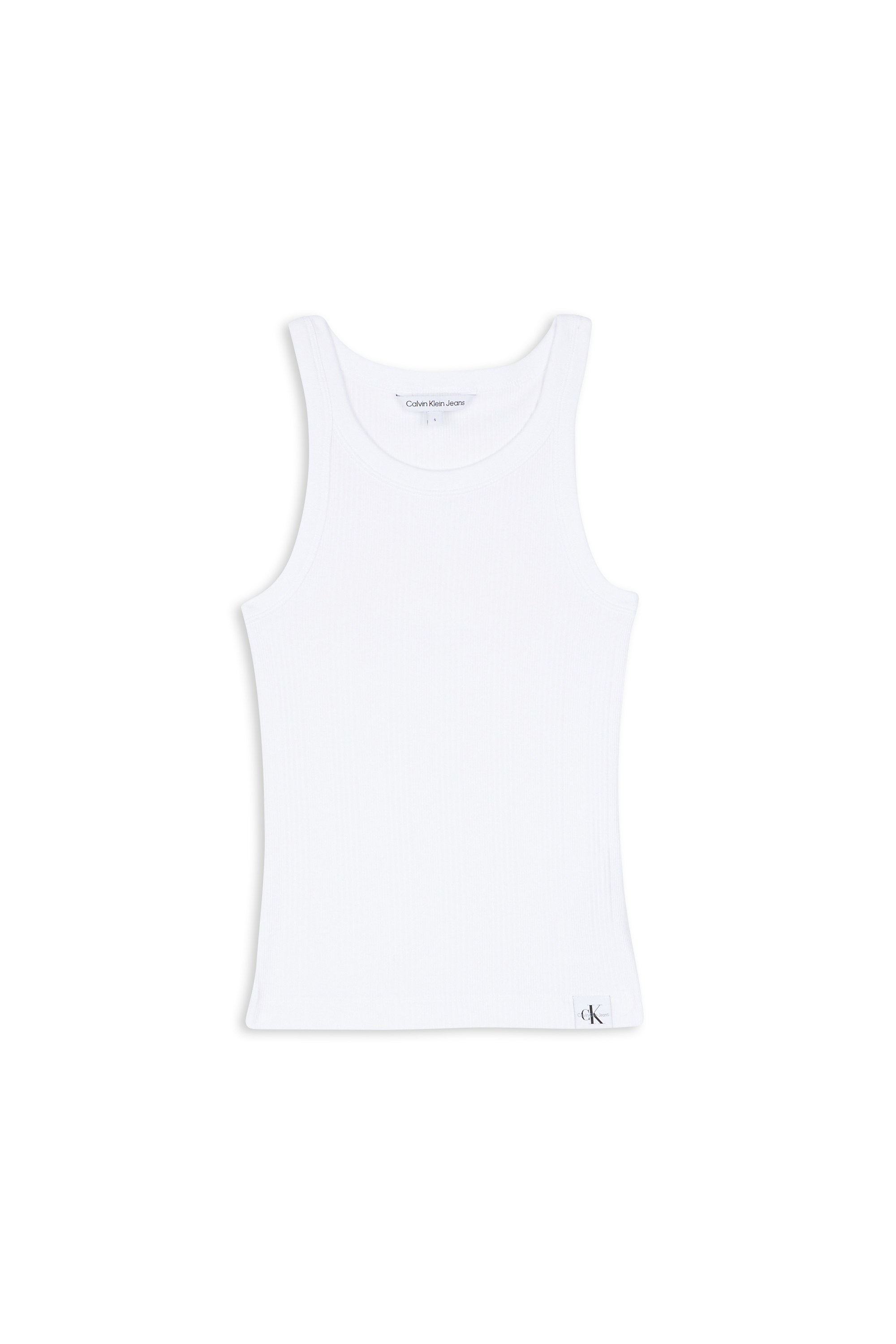 CALVIN KLEIN JEANS Débardeur VARIEGATED RIB  Blanc