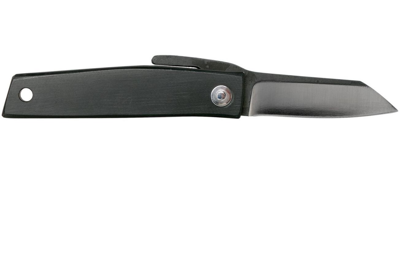 Ohta FK5 Higonokami-zakmes, Black Canvas Micarta