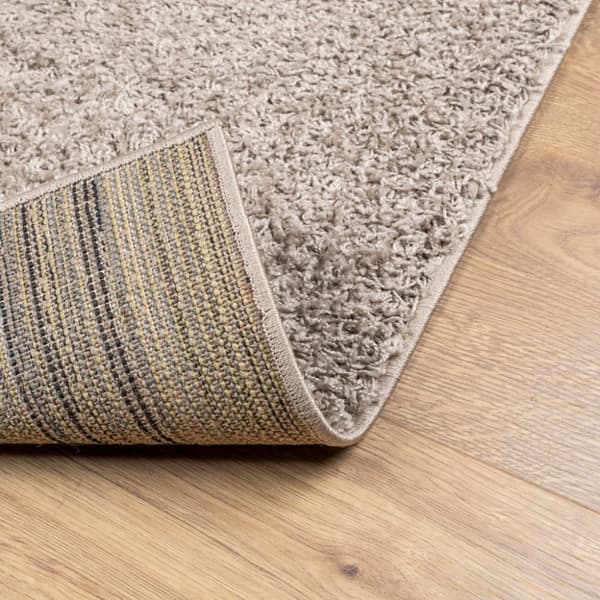 vidaXL Tykt teppe PAMPLONA høy luv moderne beige 80x150 cm