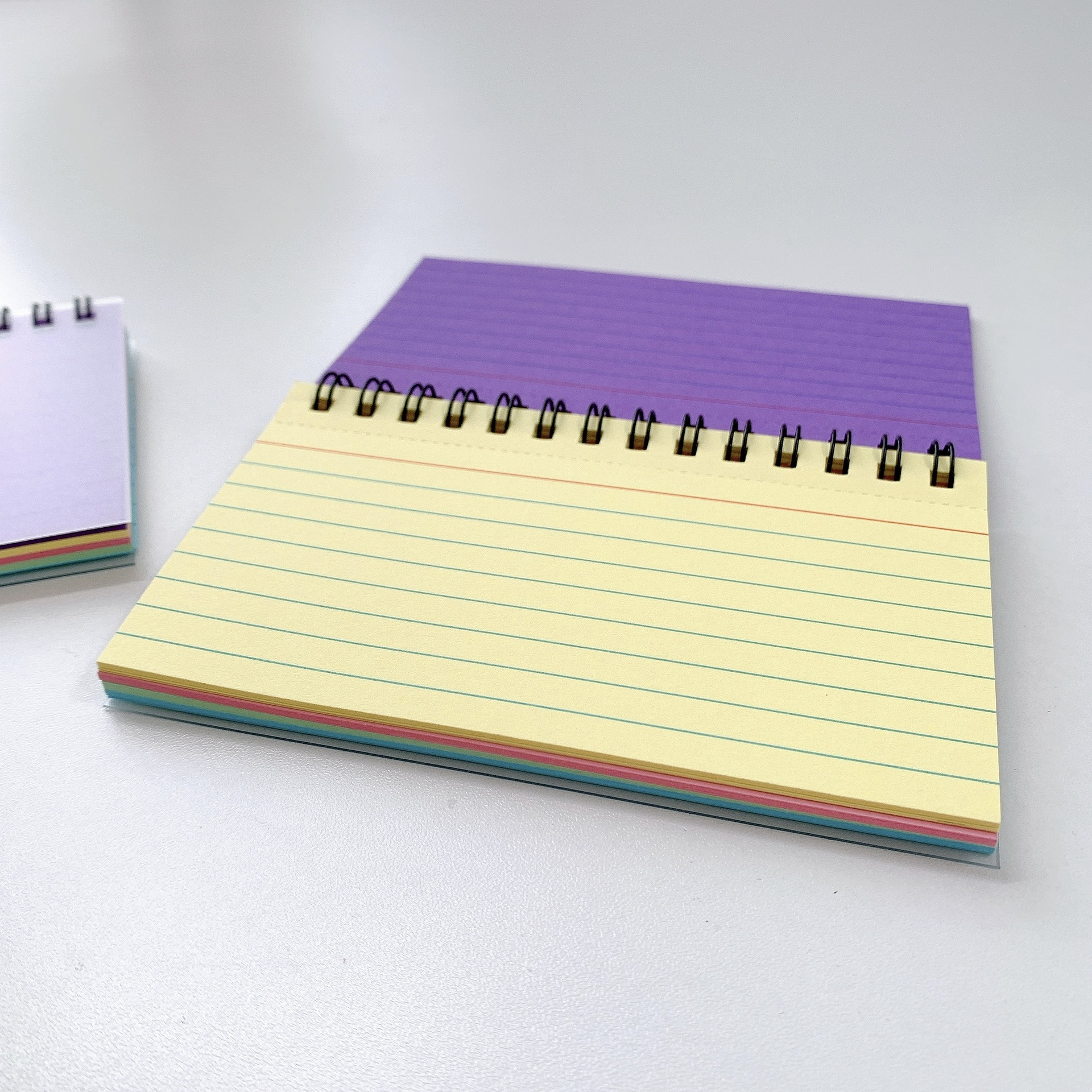 (12.5x7.5cm) Notizblock College Notebook Spiralbindung 110gm2 Liniert - Bunt