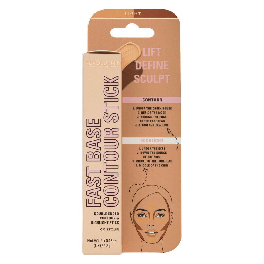 Makeup Revolution Fast Base Contour Stick Light 2x4,3g