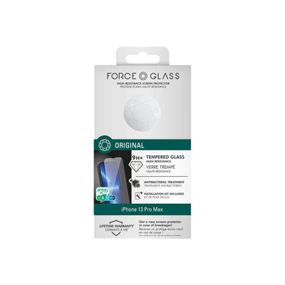 Force Glass Original - protection d'écran - verre trempé pour iPhone 13 ProMax - transparent