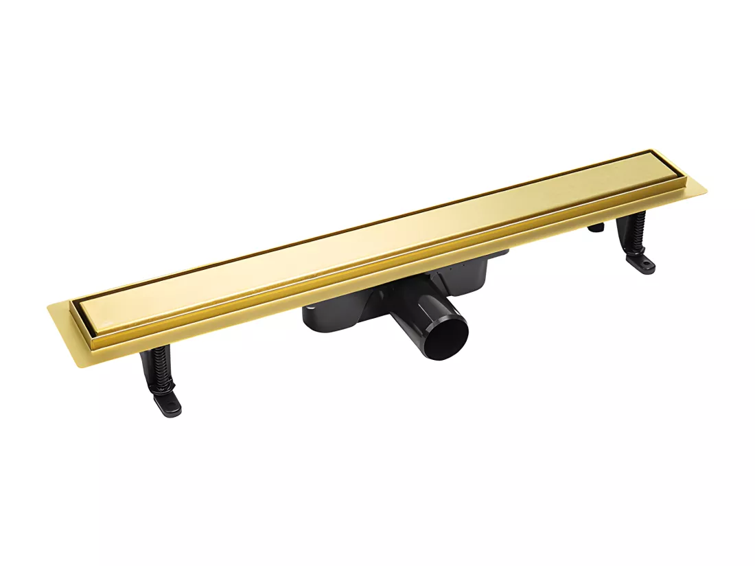 Caniveau de douche BASSO, couleur:doré, longueur:80 cm