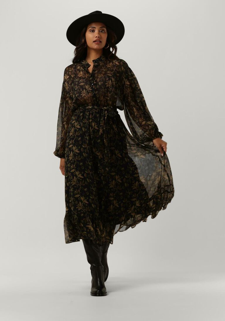 ACCESS groene access midi jurk w2-3326-743